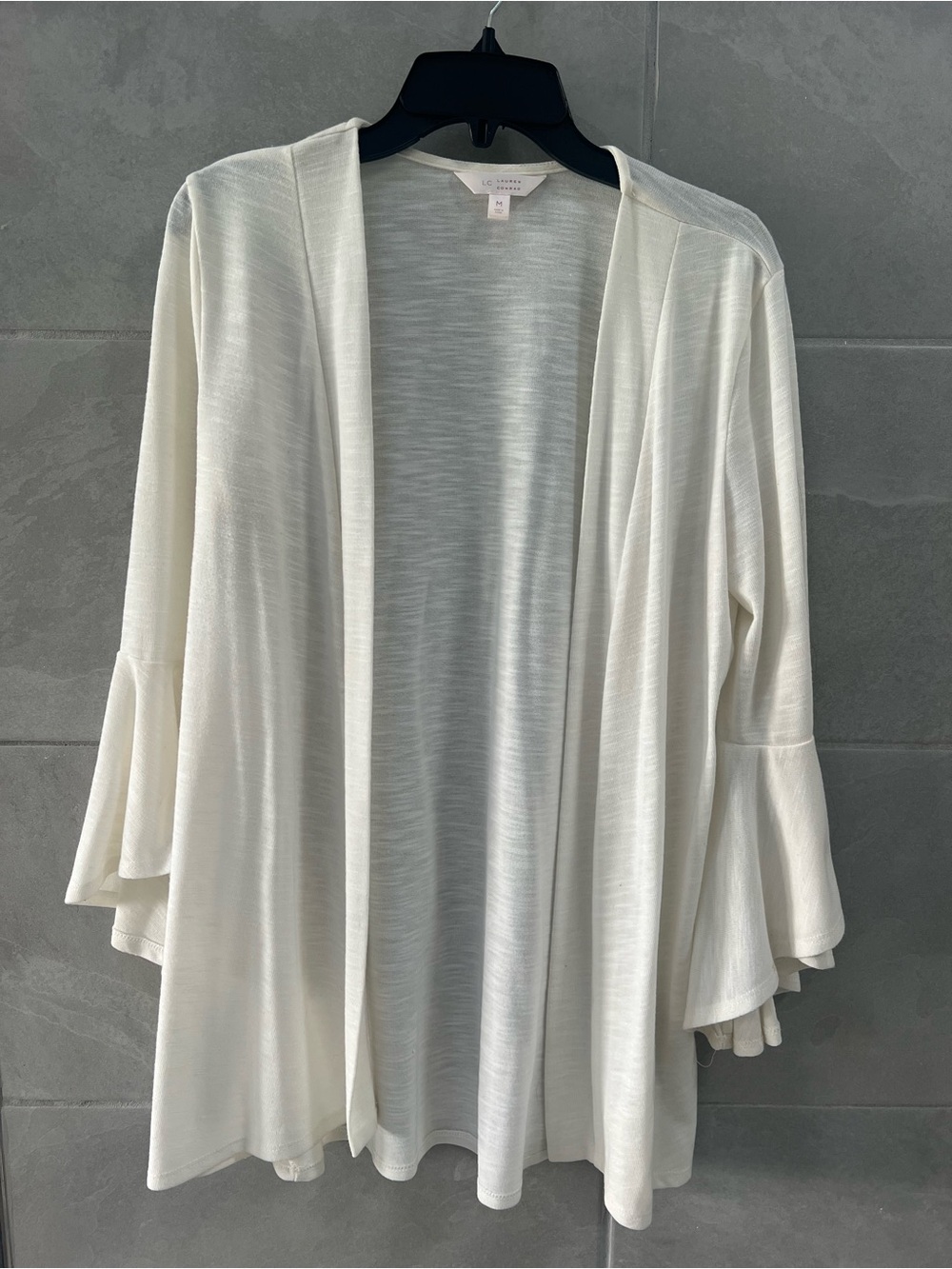 LC Lauren Conrad Light Cream Knit Cardigan